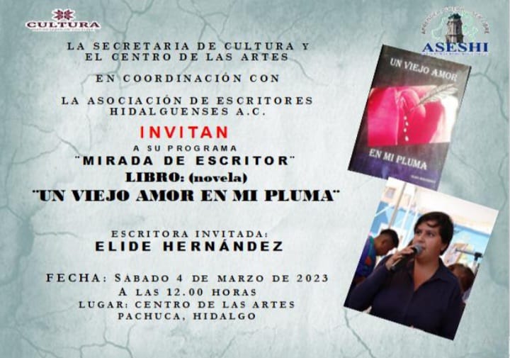 Presentará novela Elide Hernández.