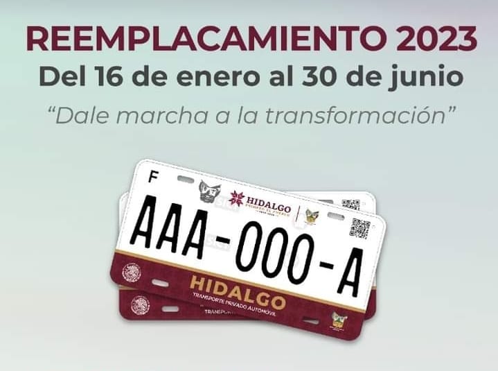 Tenencia Hidalgo cerca fecha límite para pagar y cambio de placas