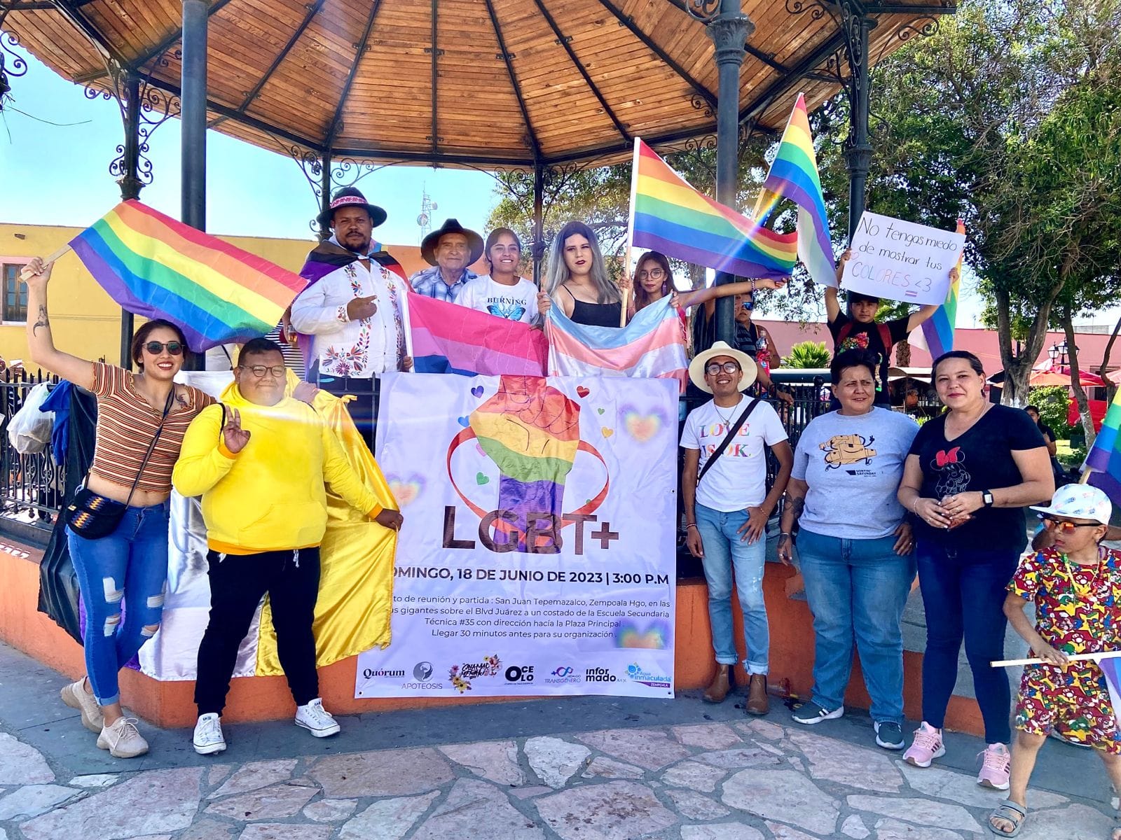 Primera marcha lésbica-gay en Zempoala