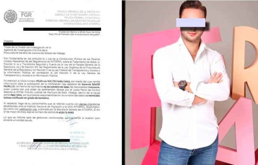 Tenía ficha roja de interpol nieto de Murillo