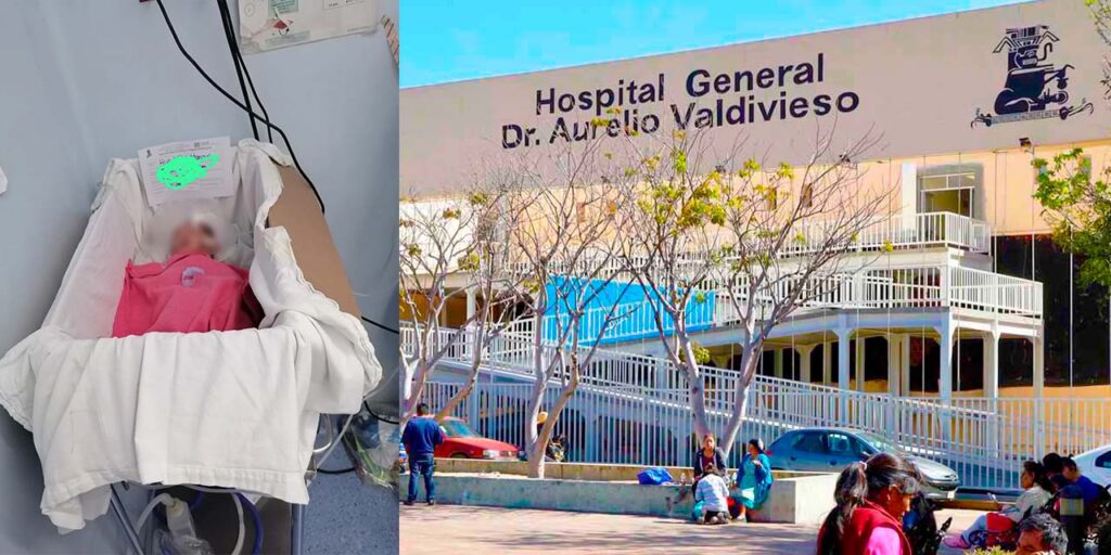 Recién nacido en caja de cartón en Oaxaca