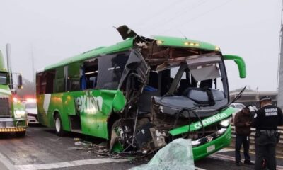 Choque de camión en Tulancingo deja 4 heridos