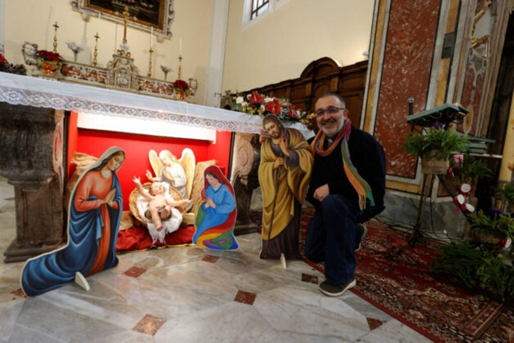 Instalan Nacimiento gay en Italia