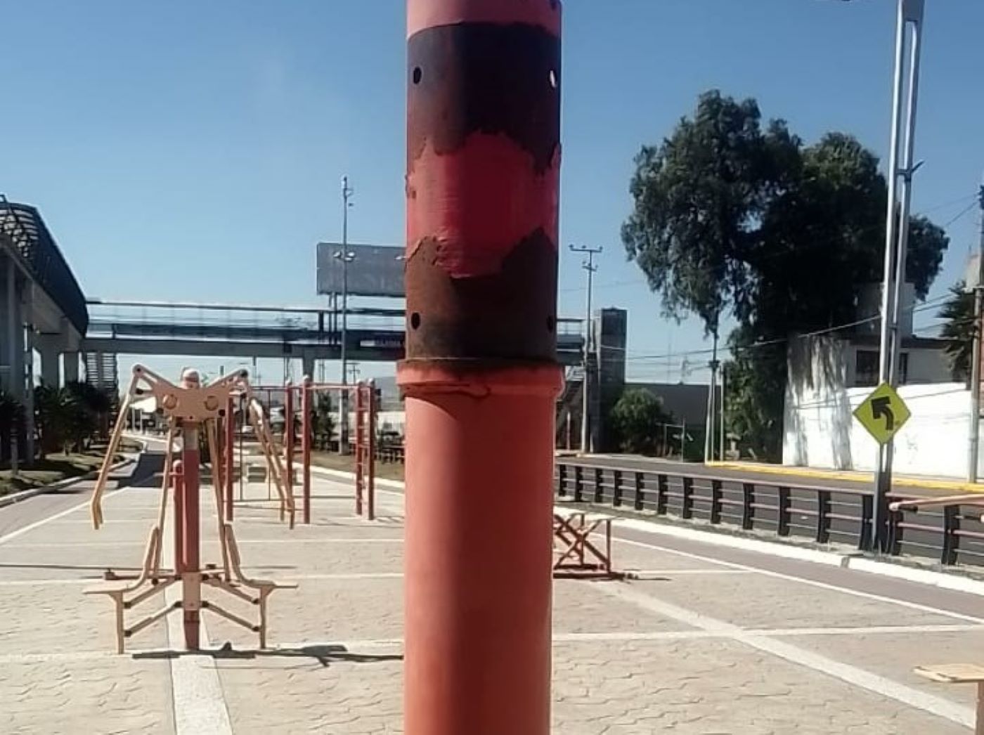 Ahora roban aparatos para hacer ejercicio en Pachuca