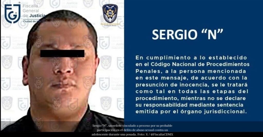 Vinculan a proceso a sacerdote por abuso de un menor