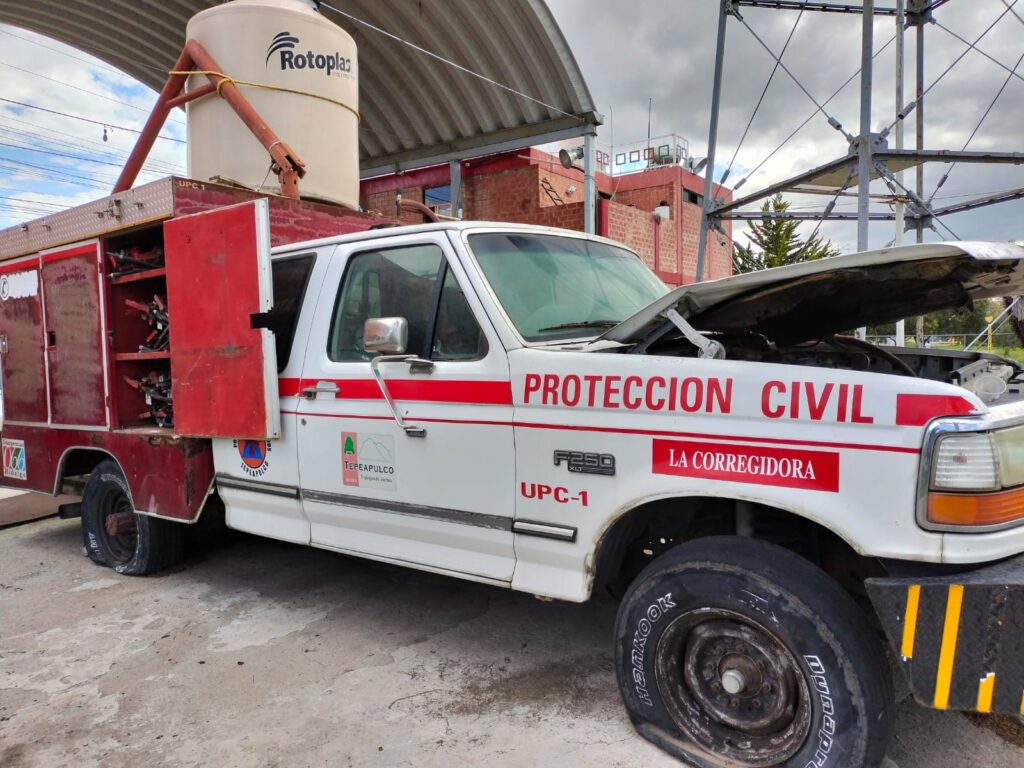 En ruinas estación de bomberos de Tepeapulco