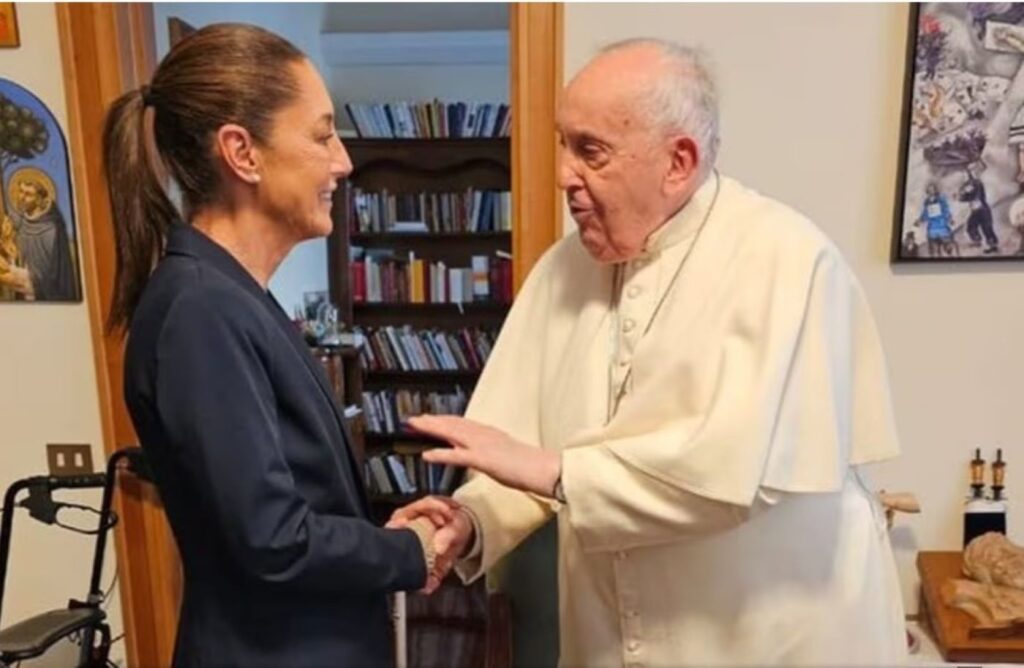 Se reúne Claudia Sheinbaum con el Papa Francisco