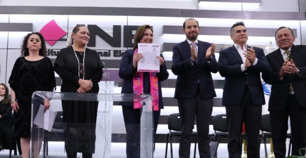 Se registra oficialmente Xóchitl Gálvez como candidata ante el INE