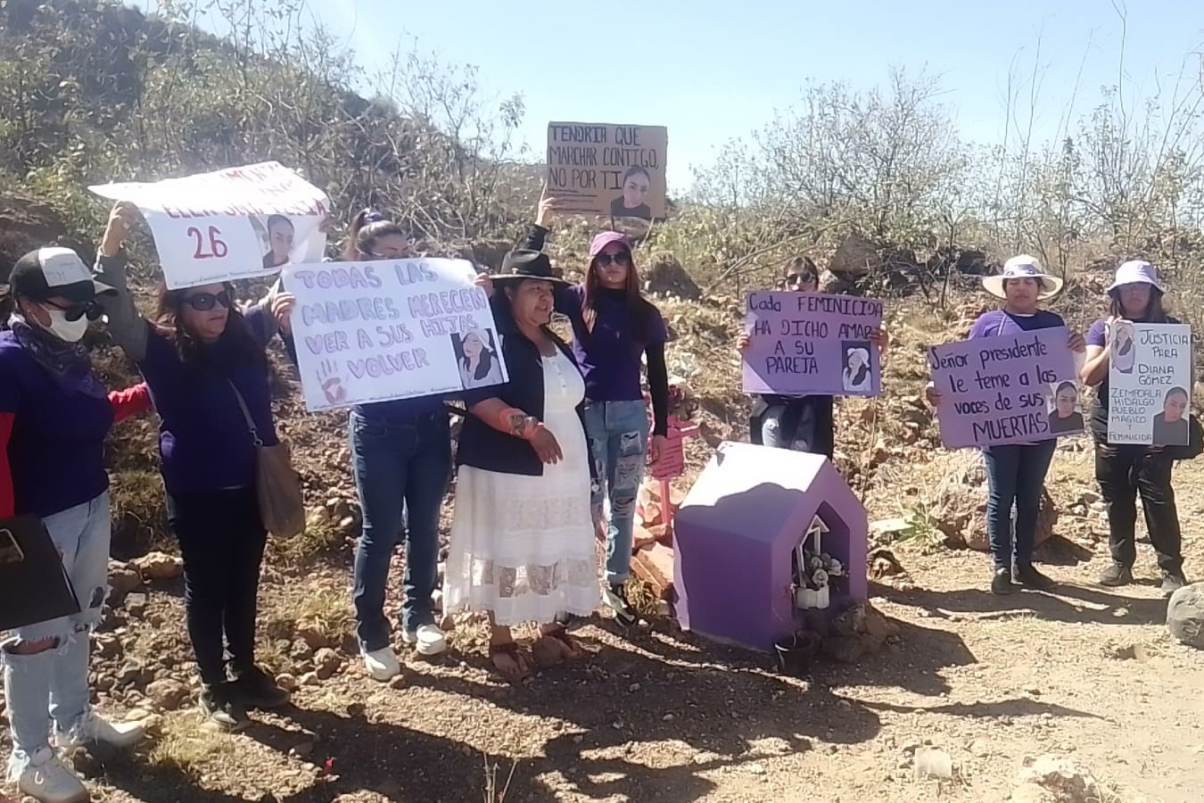 El 8M en Zempoala reclamando justicia