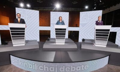 Xóchitl con ataques y Claudia y Máynez con propuestas en tercer debate