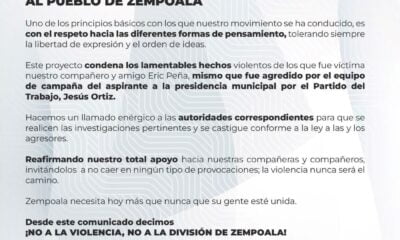 Un herido deja agresión a brigadistas de Morena en Zempoala