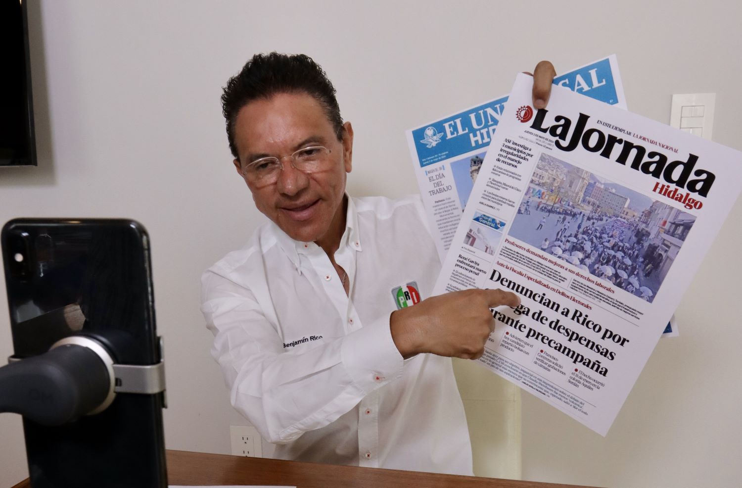 Benjamín Rico negó que haya algún proceso en su contra