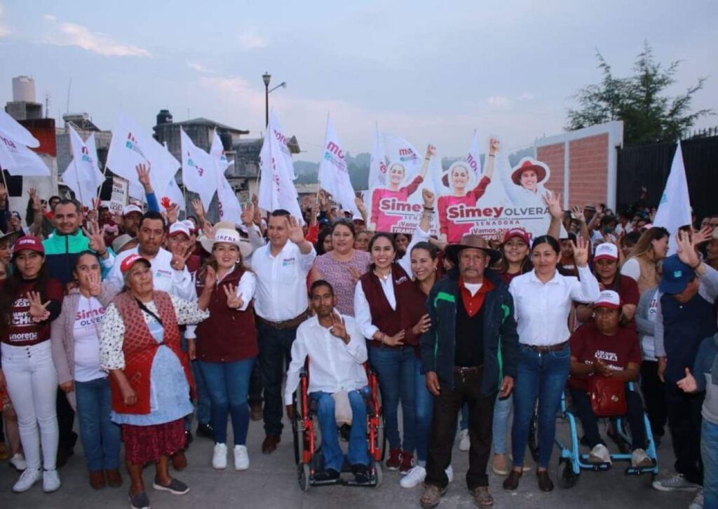 Simey Olvera sigue sumando apoyo