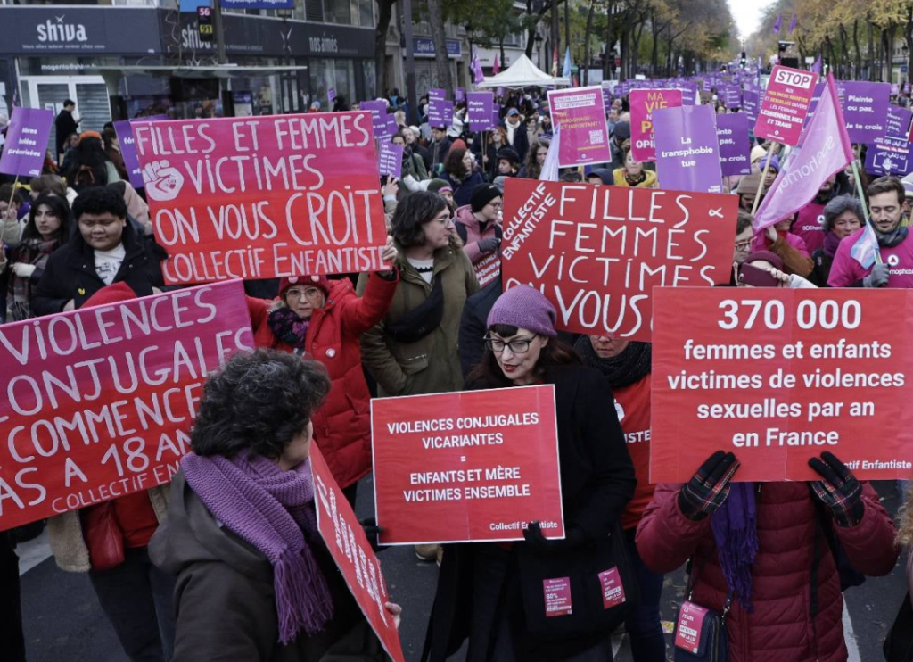 Miles de mujeres reclaman en Francia una nueva ley contra la violencia machista
