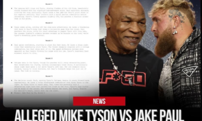 Filtran supuesto guion de la pelea entre Jake Paul y Mike Tyson