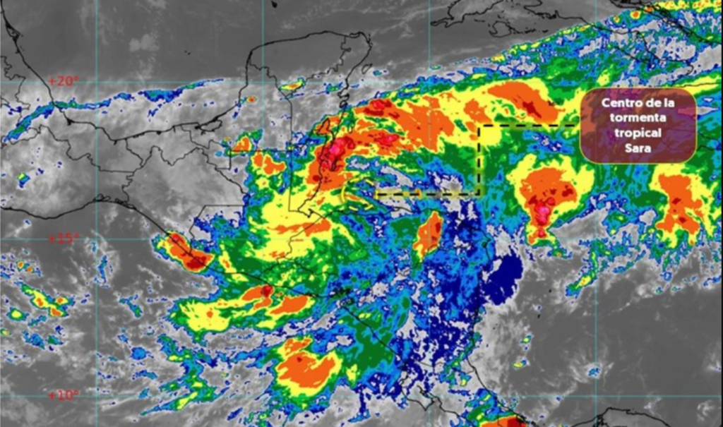 Tormenta tropical Sara se dirige a México tras dejar miles de afectados en Honduras