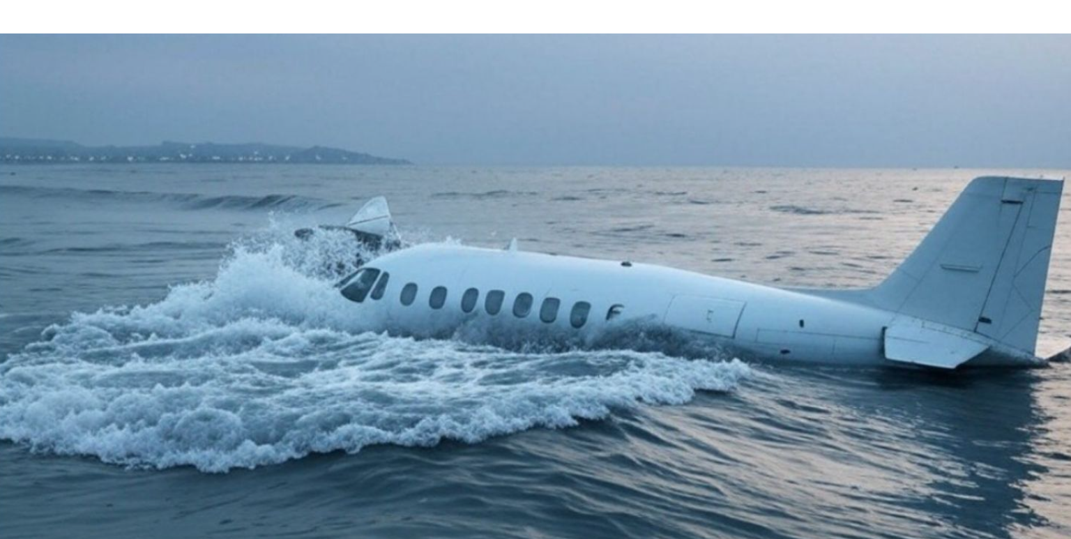 Avión del Jazirah Aviation Club se estrella en medio del mar