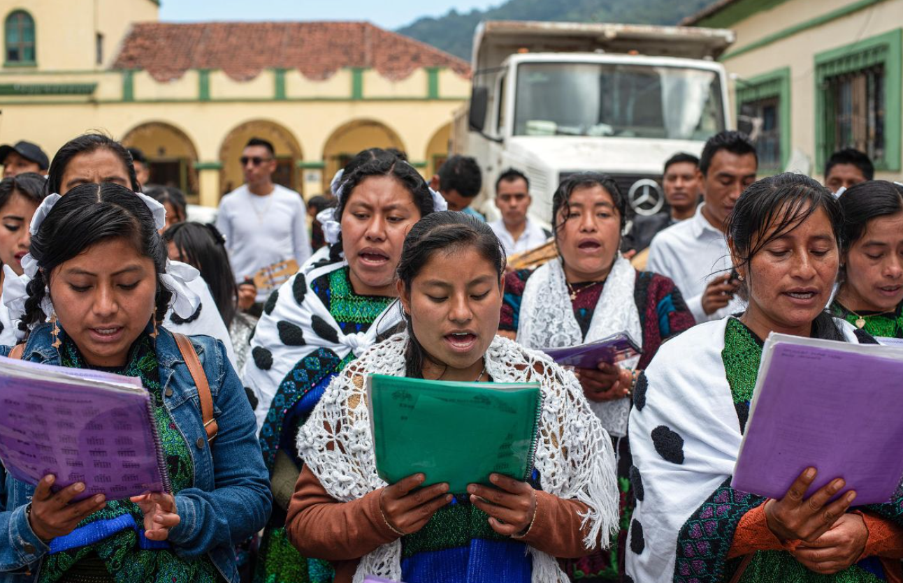 Indígenas exigen justicia y desarme de grupos criminales en Chiapas