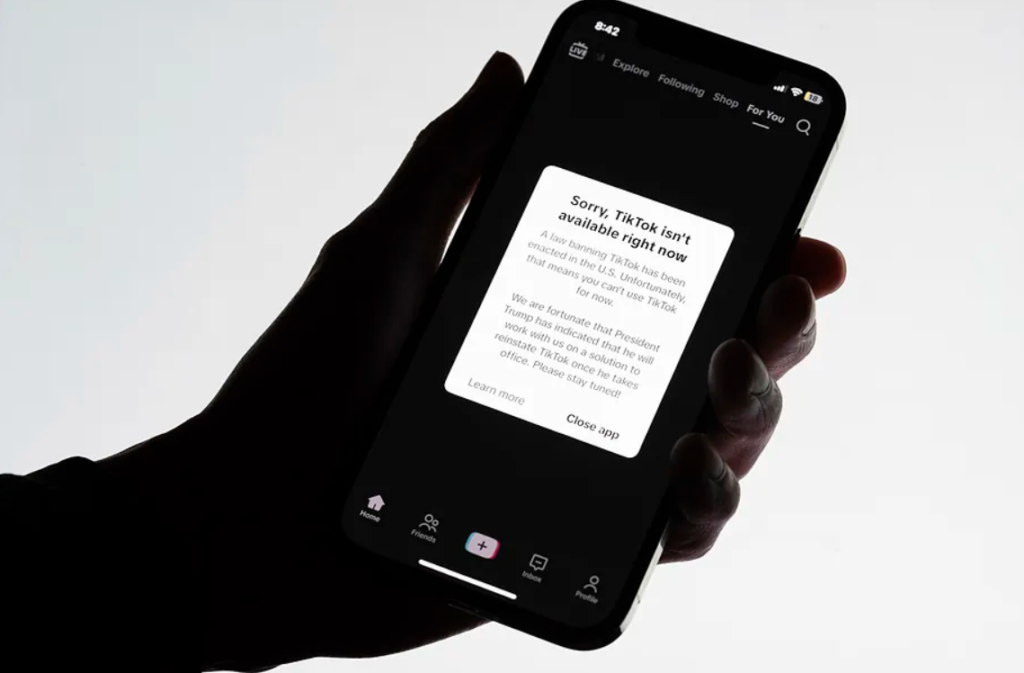 La aplicación TikTok deja de funcionar en EEUU