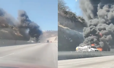 Explota Pipa por Choque Múltiple en la México-Querétaro; Circulación Totalmente Cerrada