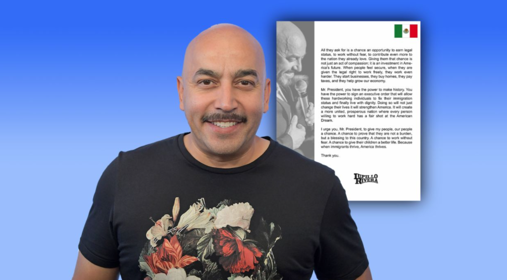 Lupillo Rivera envía carta a Trump y pide respeto a migrantes