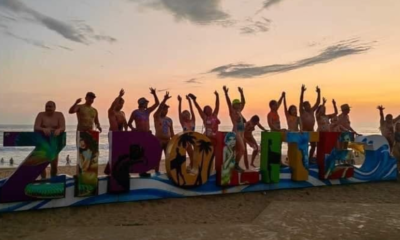 Miles de turistas participaron en el Festival Nudista 2025 en Zipolite, Oaxaca