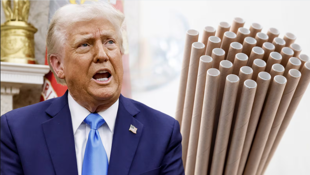 Trump ordena por decreto volver a los popotes de plástico