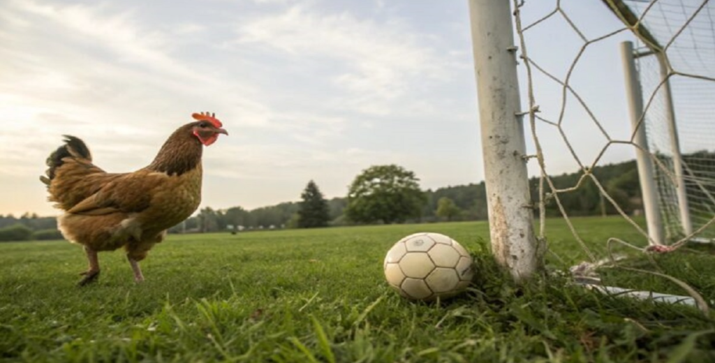 Identifican a 39 jóvenes por usar una gallina como un balón de fútbol en España