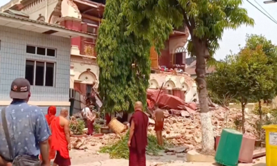 Suman al menos mil 644 muertos por el terremoto en Myanmar