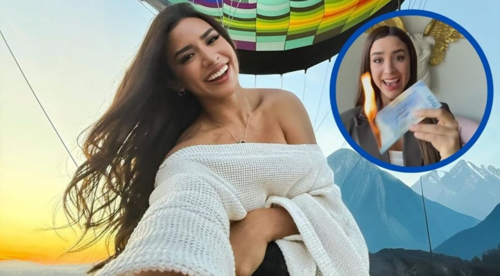 Tammy Parra quema billete de 500 pesos y usuarios la critican por su inalcanzable estilo de vida