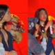 Yailin "La más viral" es atacada en el rostro por un perro en pleno concierto