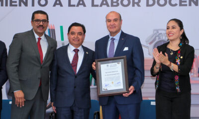 Reconocen a docentes hidalguenses en el Congreso del Estado