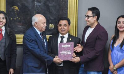 Entrega Jorge Reyes cuenta pública 2024 al Congreso de Hidalgo