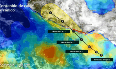 “Erick” impactaría la costa mexicana como huracán categoría 2 el jueves