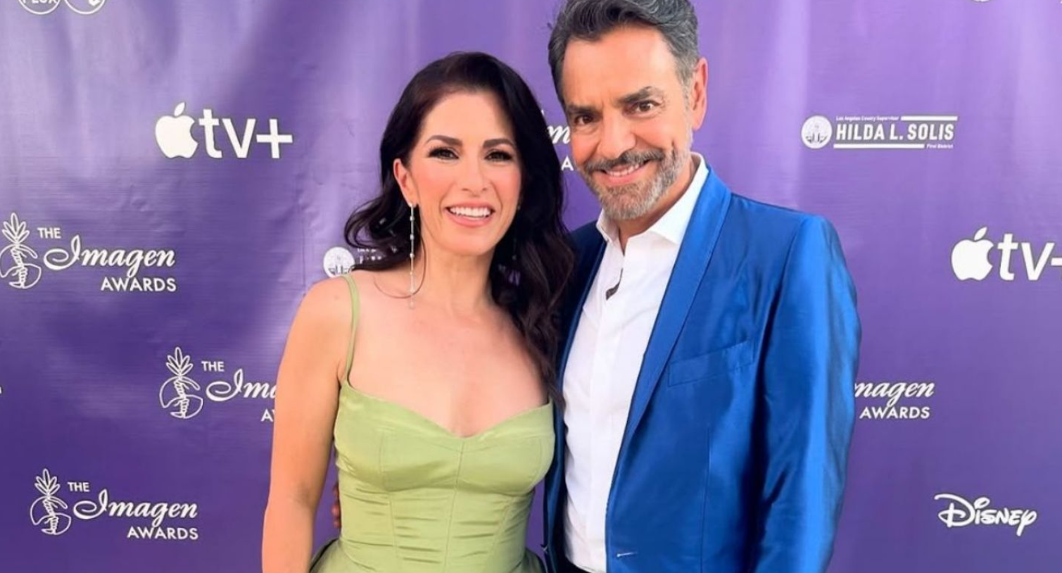 Eugenio Derbez y Alessandra Rosaldo protestan en Los Ángeles contra redadas migratorias