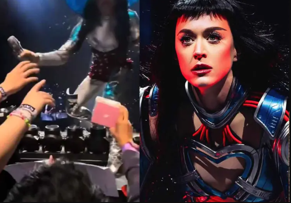 Katy Perry recibe críticas por rechazar el regalo que un fan intentó darle en su concierto