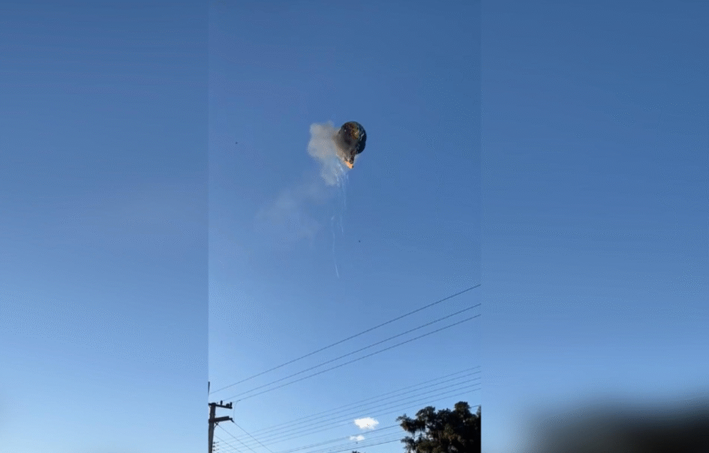 Reportan 8 muertos por caída de un globo aerostático en Brasil