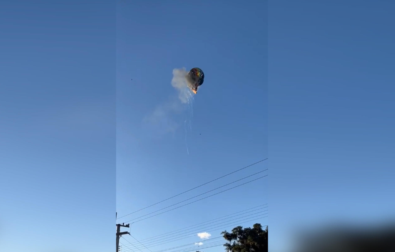 Reportan 8 muertos por caída de un globo aerostático en Brasil