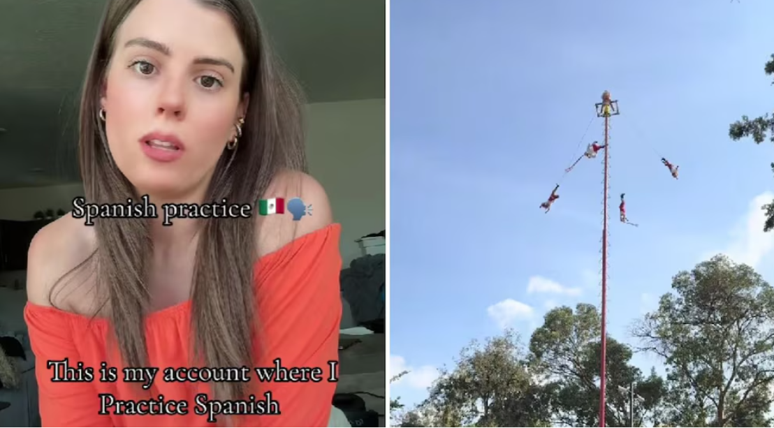 Tiktoker estadounidense crítica ritual de Voladores de Papantla y desata furia de mexicanos