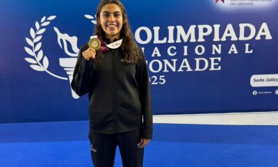 La nadadora hidalguense Belén Santolaya brilló una vez más en la alberca al conquistar la medalla de oro en la prueba de los 400 metros combinado individual