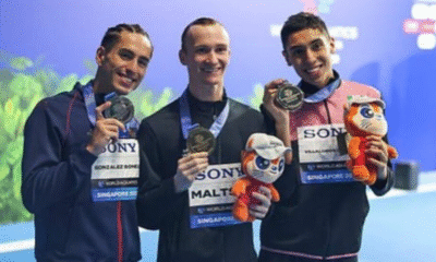 Gana Diego Villalobos bronce en Mundial de Natación en Singapur
