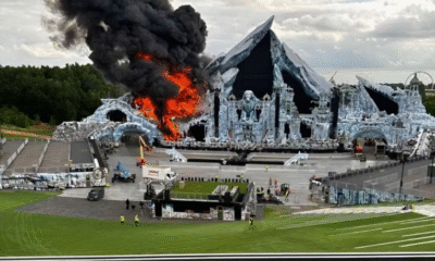 Incendio arrasa escenario principal del festival Tomorrowland