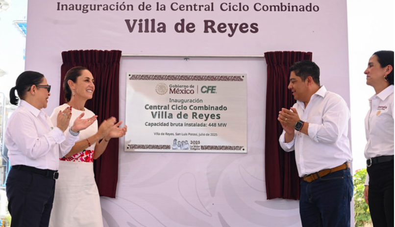 Sheinbaum inaugura Central Ciclo Combinado en San Luis Potosí
