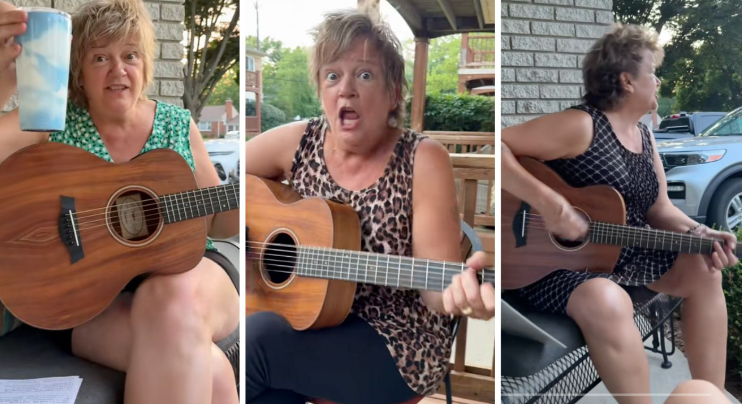 Abuela rockera se hace viral por tocar tremendos rolones con su guitarra en TikTok