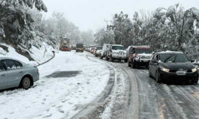 Cae nevada histórica en el este de Australia