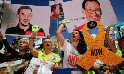 Más de 60 mil personas se manifiestan en Tel Aviv tras difusión de videos de rehenes en Gaza