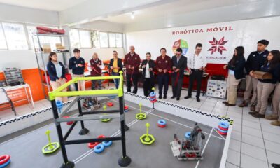 Natividad Castrejón inaugura laboratorio STEM en Conalep plantel Tulancingo