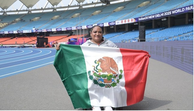 Gloria Zarza cosecha oro en Mundial de Para Atletismo Nueva Delhi 2025
