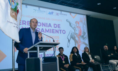 Natividad Castrejón abanderó a la delegación hidalguense rumbo a los Juegos Nacionales Populares 2025