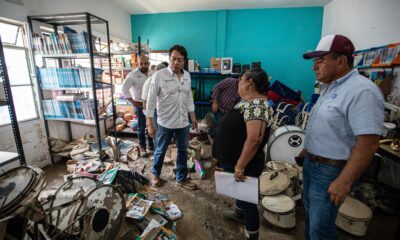 SEP garantiza atención integral en reparación de daños, recuperación de útiles, mobiliario y equipo de escuelas afectadas